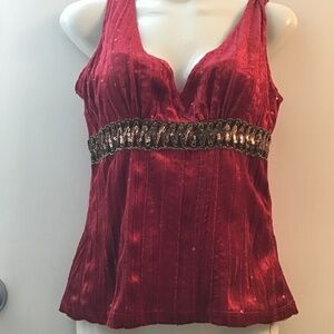 FWR Sequin top, hot pink (M)